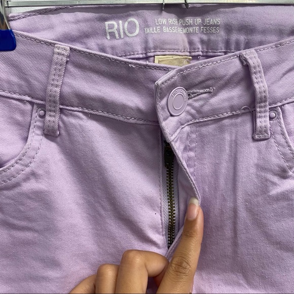 ✨NEW✨ LOW WAIST PURPLE SKINNY JEANS - Picture 5 of 8